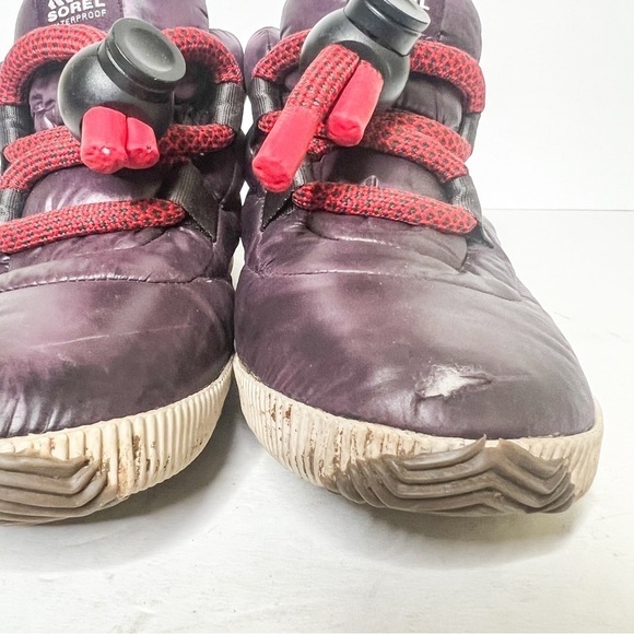 Sorel Out N About Puffy Lace Boots Insulated Women’s Boots Purple Size 9 Women’s - Picture 5 of 7